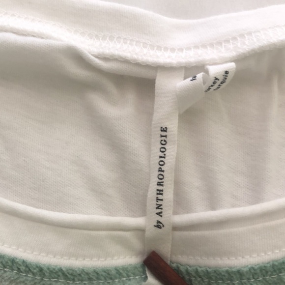 Anthropologie sleeveless top oversized with tie dye colors of green & soft pink - Picture 7 of 8